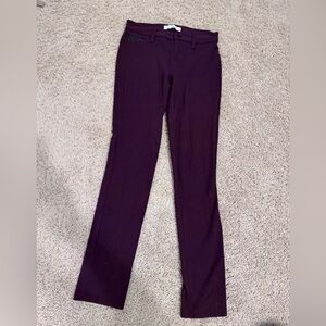 Calvin Klein Deep Purple Straight Leg Pants